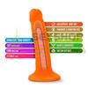 Dildo 6' con base de sopapa naranja